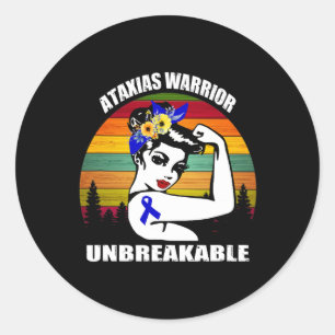 Warrior Awareness Automatische ondersteuning Ronde Sticker