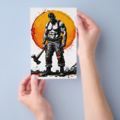 Warrior Barbarian middeleeuwse fantasie Hummer Kra Flyer (Hand)