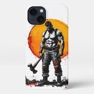 warrior barbarian middeleeuwse fantasy hummePhone  iPhone 13 Hoesje