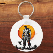 Warrior Barbarian middeleeuwse fantasy Hummer Sleu Sleutelhanger (Voorkant)