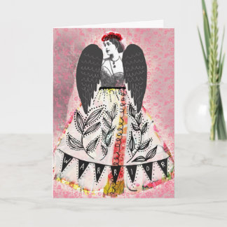 Warrior, blank card, artwork by Lisa Casineau Kaart