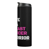 Warrior/Block/Wife.. Borstkanker Thermosbeker (Geroteerd rechts)