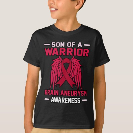 Warrior Brain Aneurysm Awareness Maand Supporter G T-shirt (Voorkant)