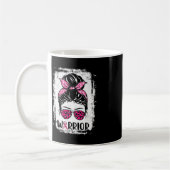 Warrior Breast Cancer Awareness Pink Ribbons Messi Koffiemok (Links)