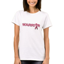 Warrior Breast Cancer Pink Ribbon Tshirt Grunge