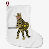 Warrior Cat Grote Kerstsok (Voorkant)