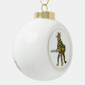 Warrior Cat Keramische Bal Ornament (Links)