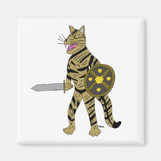 Warrior Cat Magneet (Voorkant)