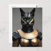 Warrior Cat Person Briefkaart (Voorkant / Achterkant)