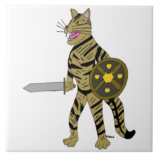Warrior Cat Tegeltje (Voorkant)