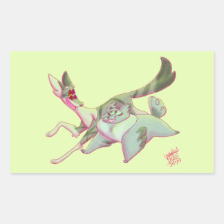 Warrior Cats - Ivypool en Dovewing Rechthoekige Sticker