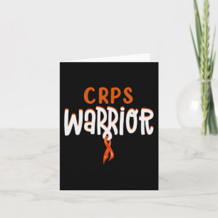 Warrior CRPS Awareness Maand Sinaasappel Lint Kaart