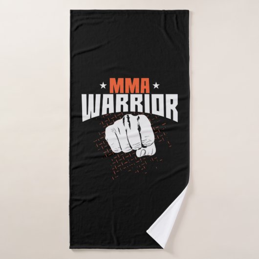 Warrior d'arts martiaux mixtes (Serviette de bain)