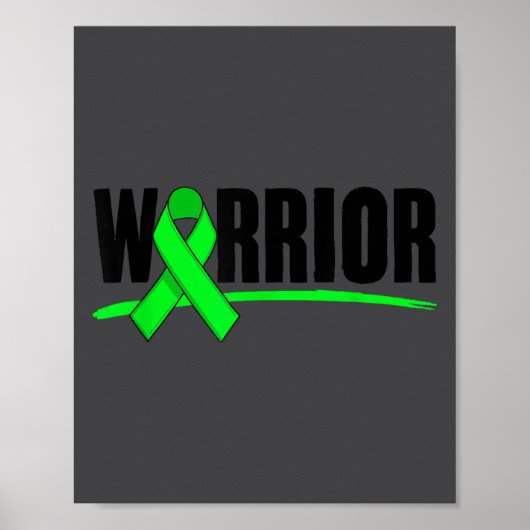 Warrior Depression Anxiety Mental Health Awareness Poster (Voorkant)