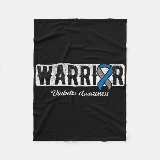Warrior Diabetes Awareness  Fleece Deken (Voorkant)