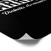 Warrior Diabetes Awareness  Poster (Hoek)