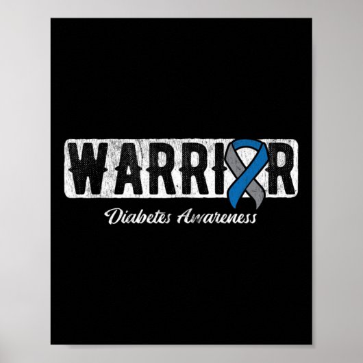 Warrior Diabetes Awareness  Poster (Voorkant)