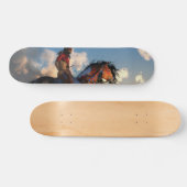 Warrior en oorlogspaard skateboard (Horizontaal)