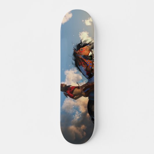 Warrior en oorlogspaard skateboard (Voorkant)