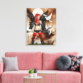 Warrior Fairy Canvas Afdruk (Insitu (Woonkamer))