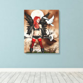 Warrior Fairy Canvas Afdruk (Insitu (Houten vloer))
