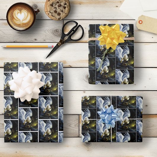 Warrior Fantasy Engel Zwaard Inpakpapier Vel