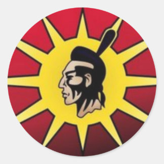 Warrior Flag Ronde Sticker