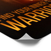 Warrior Gym Boxing Training Vrouw Vingerlichaam Poster (Hoek)