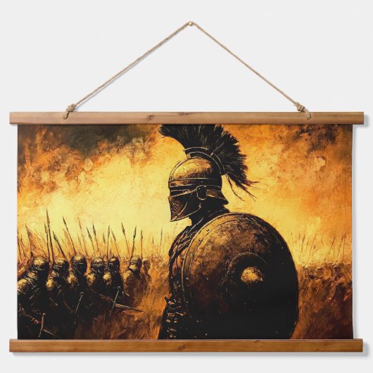 Warrior Hangend Wandkleed (Voorkant)