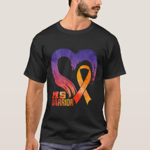 Warrior Heart Multiple Sclerosis Awareness Maand 1 T-shirt