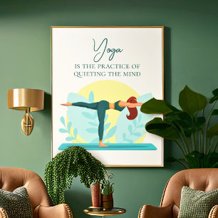 Warrior III Yoga Art – Inspirerend Poster