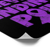 Warrior Ik ben moe van het nooit eindigen van pijn Poster (Hoek)