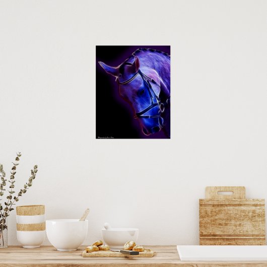 Warrior in Paars Poster (Keuken)