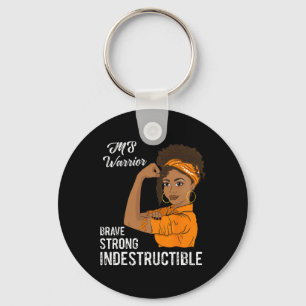 Warrior Indestructible Multiple Sclerosis Awarenes Sleutelhanger