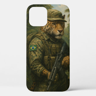 Warrior jaguar of the Brazilian jungle iPhone 12 Hoesje