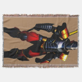 Warrior Knight Throw Blanket Deken (Voorkant)