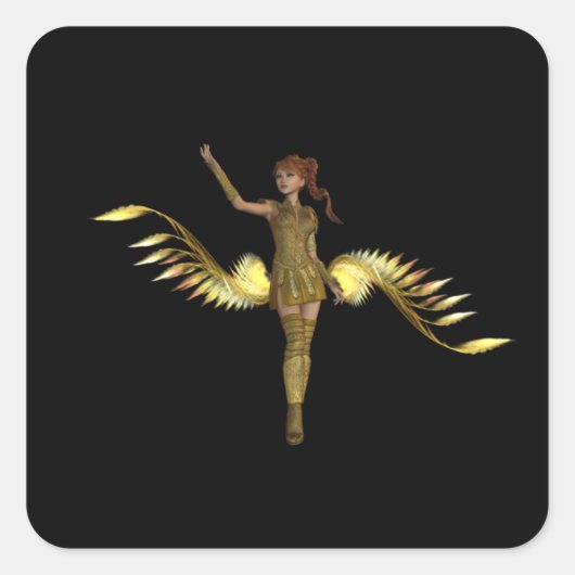 Warrior Meisje Stickers (Voorkant)