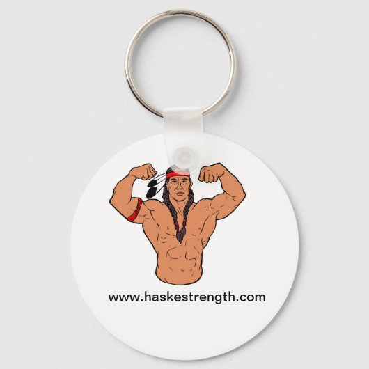 Warrior met Alternate HASKE Logo Sleutelhanger (Voorkant)