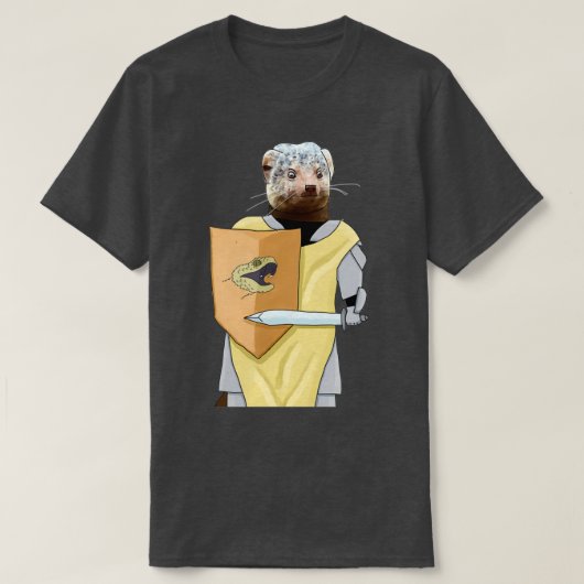 Warrior Mongoose Knight T-shirt (Design voorkant)