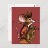 Warrior Mouse Briefkaart (Voorkant / Achterkant)