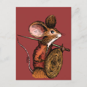 Warrior Mouse Briefkaart