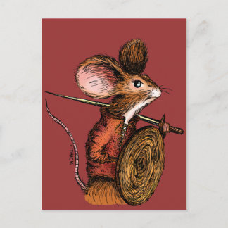 Warrior Mouse Briefkaart