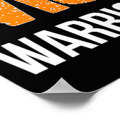 Warrior Multiple Sclerosis Bewustheid Poster (Hoek)