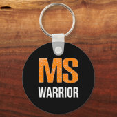 Warrior Multiple Sclerosis Bewustheid Sleutelhanger (Voorkant)