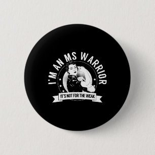 Warrior NFTW MS WARRI multipele sclerose Ronde Button 5,7 Cm