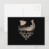Warrior Norse Mythology Viking Ship Valhalla Gift Briefkaart (Voorkant / Achterkant)
