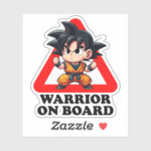 Warrior on board sticker (Vel)