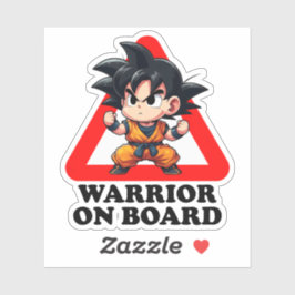 Warrior on board sticker
