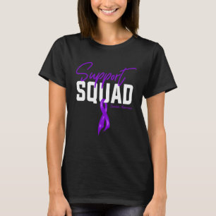 Warrior Overdose Awareness Month Support Squad Pur T-shirt