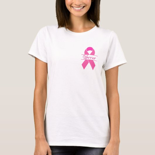 Warrior Pink Ribbon T-shirt (Voorkant)